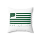 East Granby Connecticut St. Patrick’s Day Flag Spun Polyester Square Pillow