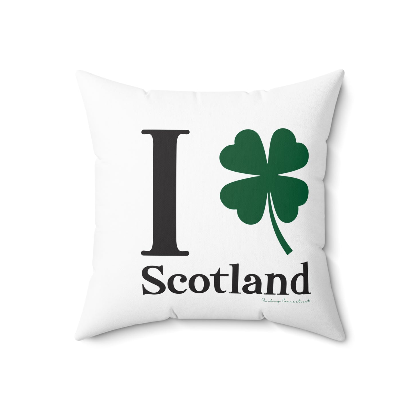 I Clover Scotland Spun Polyester Square Pillow