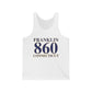 Franklin 860 Connecticut Unisex Jersey Tank Top
