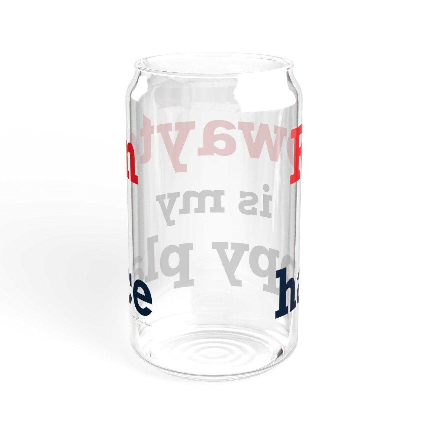 Rowayton is My Happy Place Sipper Glass, 16oz