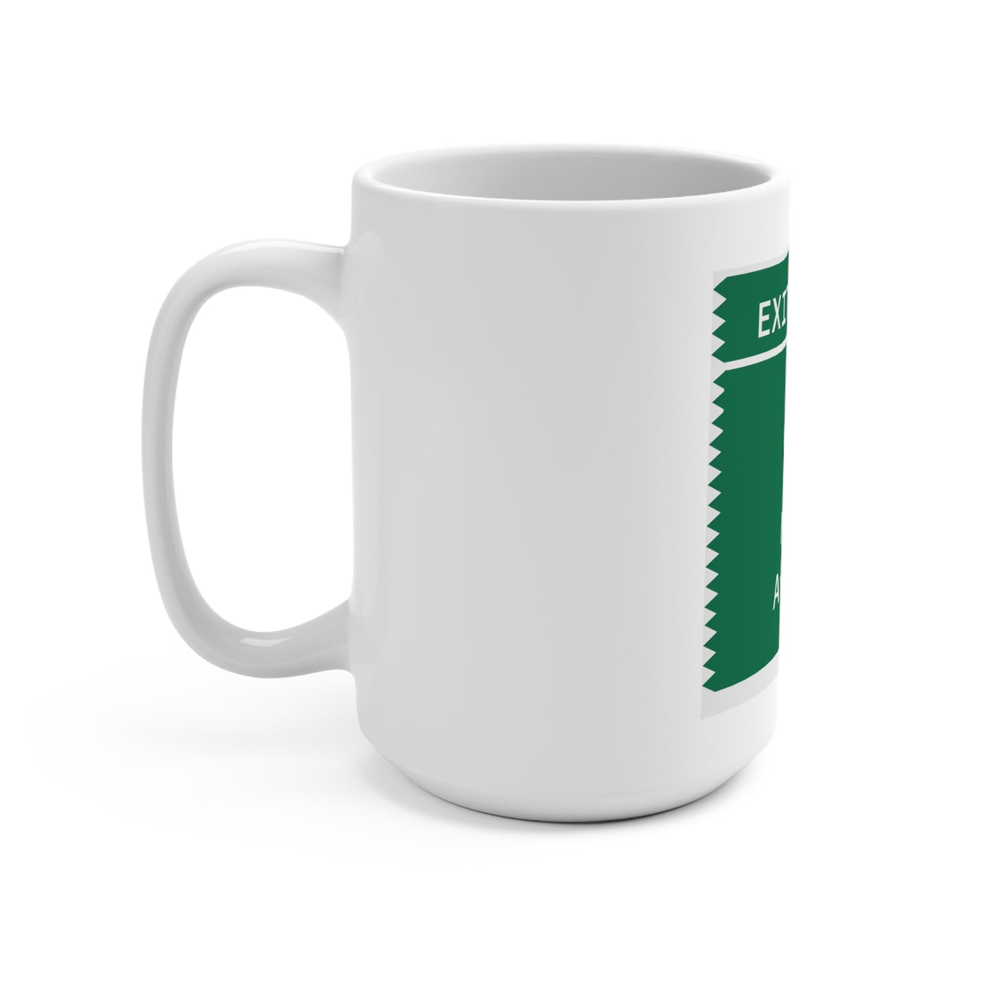 Vintage Merritt Parkway Exit 40 A-B Sign Mug 15oz