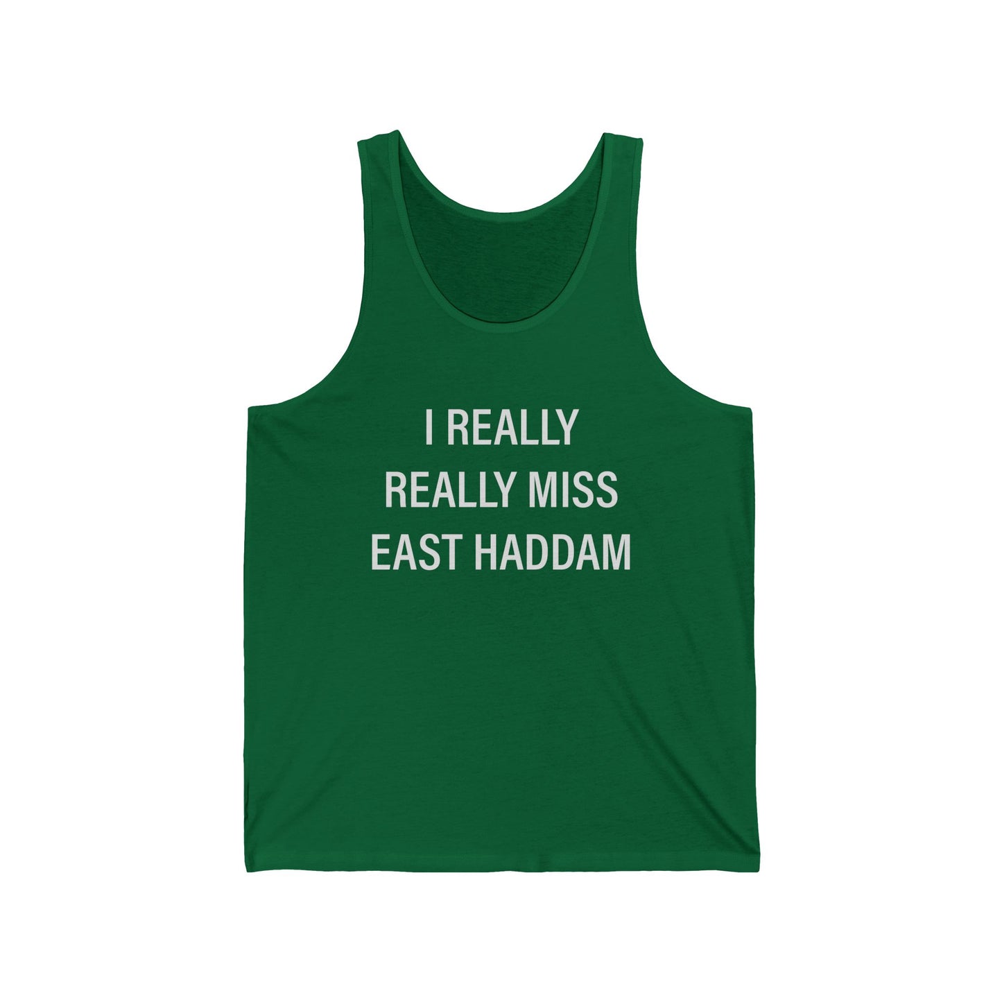 I Really Really Miss East Haddam Unisex Jersey Tank Top