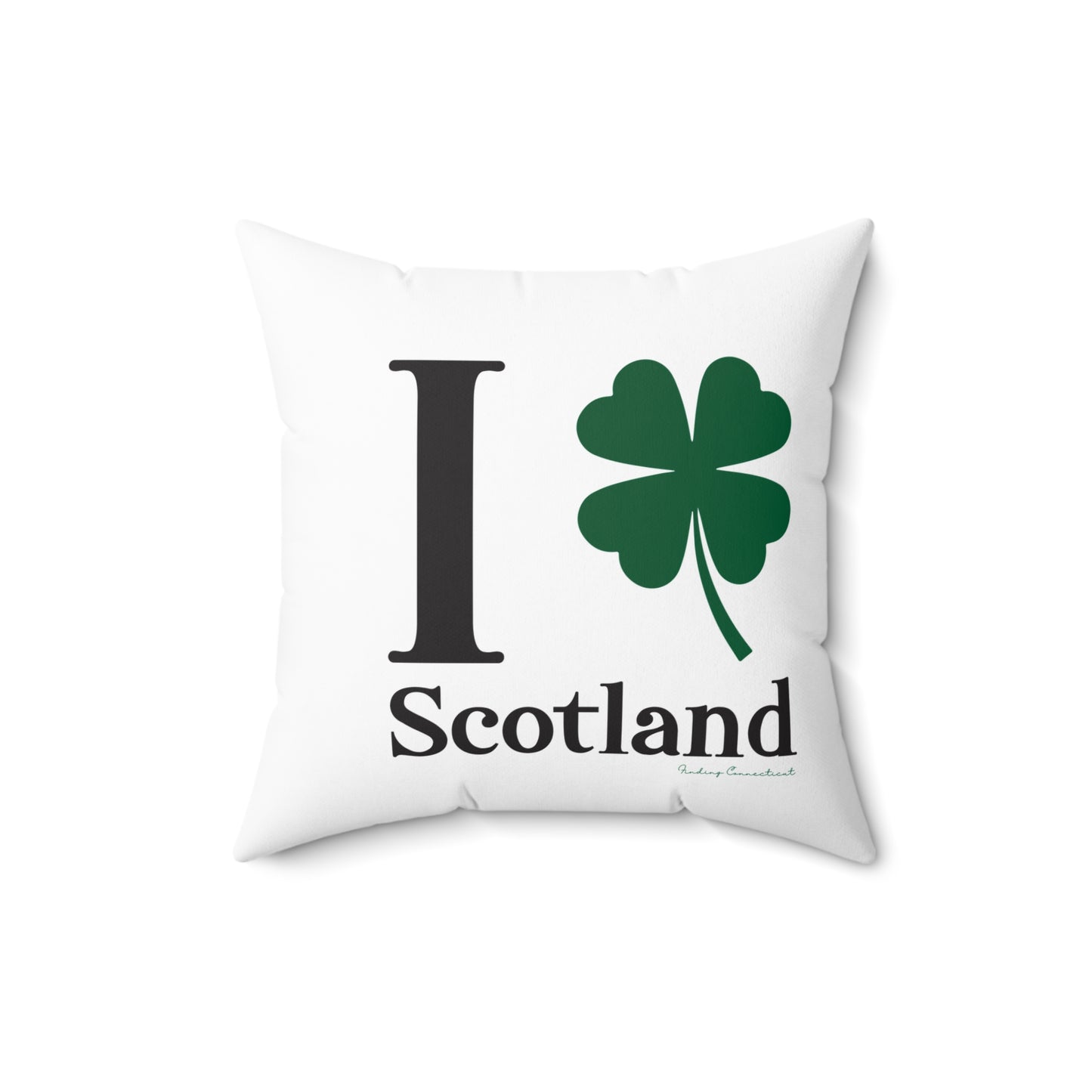 I Clover Scotland Spun Polyester Square Pillow