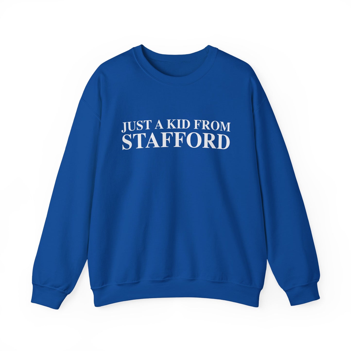 Just a kid from Stafford Unisex Heavy Blend™ Crewneck Sweatshirt