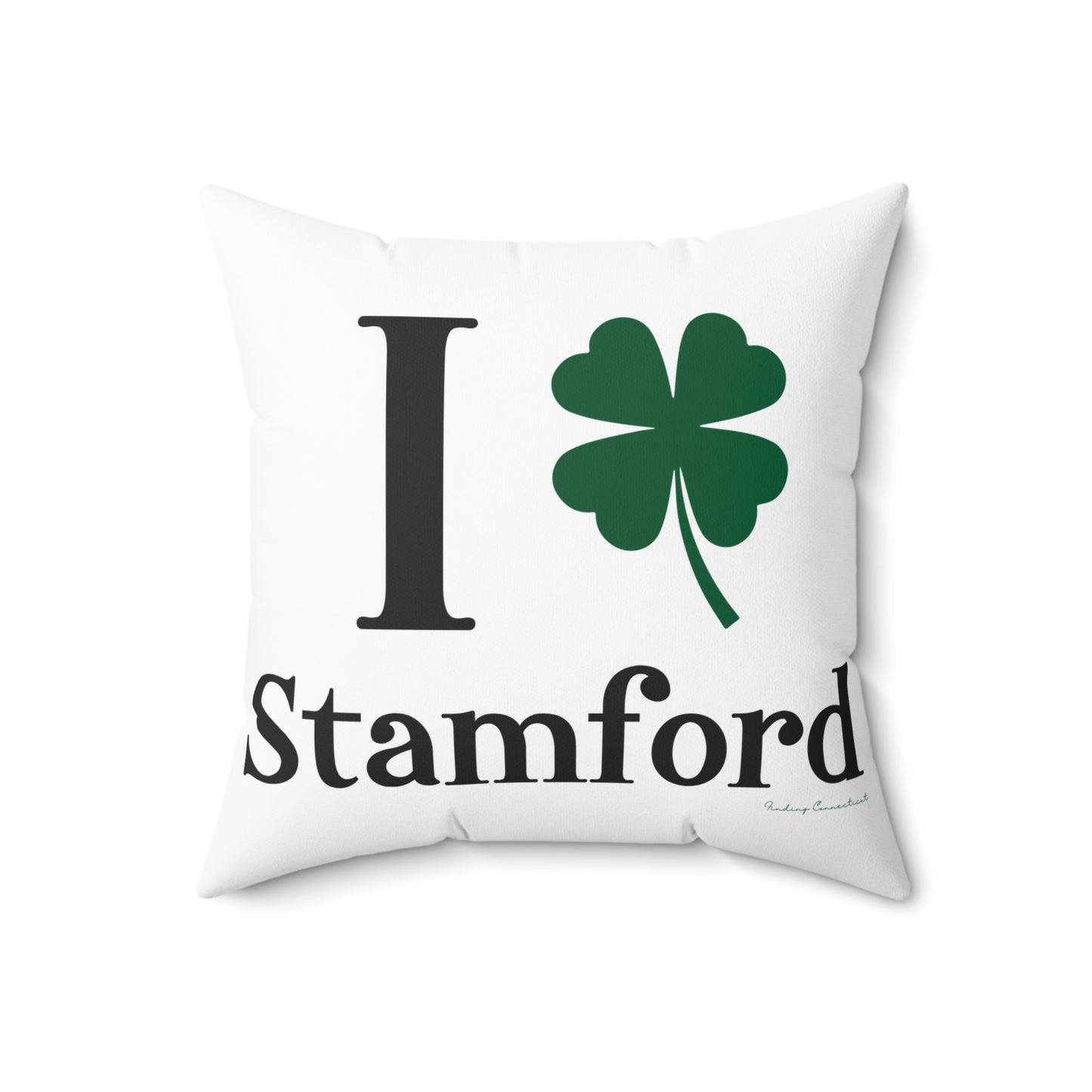 I Clover Stamford Spun Polyester Square Pillow