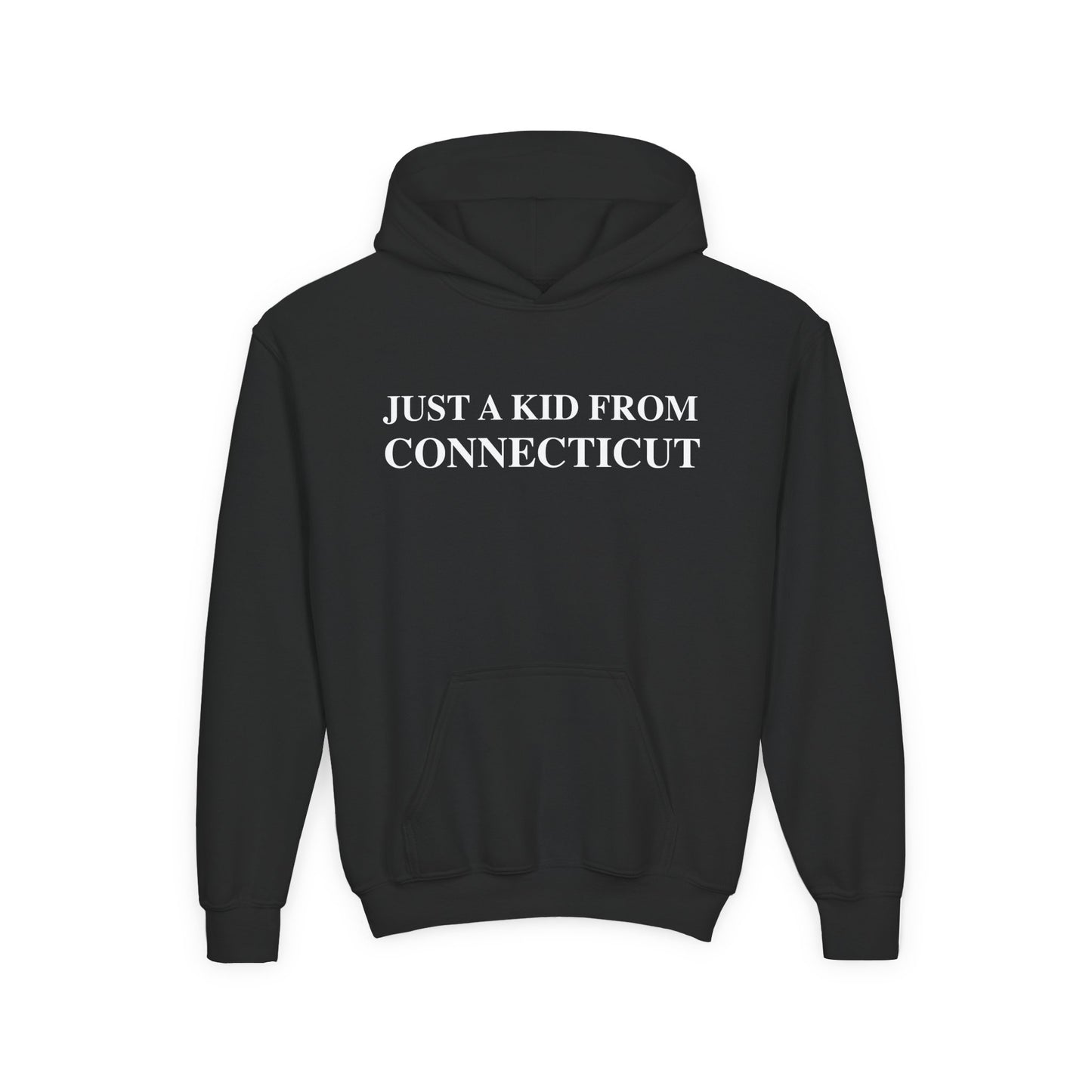 Just a kid from Connecticut Youth Heavy Blend Hooded Sweatshirt