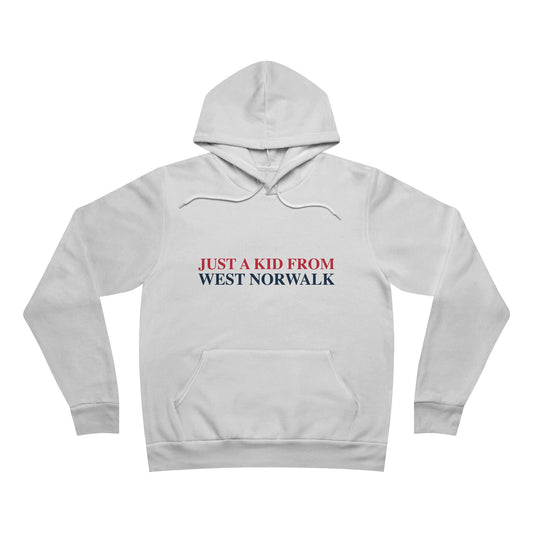 Just a kid from West Norwalk Unisex Sponge Fleece Pullover Hoodie