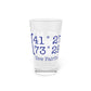 New Fairfield Coordinates Pint Glass, 16oz