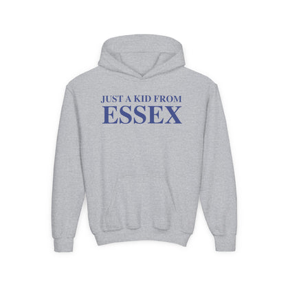 Just a kid from Essex Youth Heavy Blend Hooded Sweatshirt