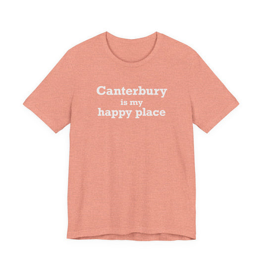 Canterbury is My Happy Place Unisex Jersey Short Sleeve T-Shirt