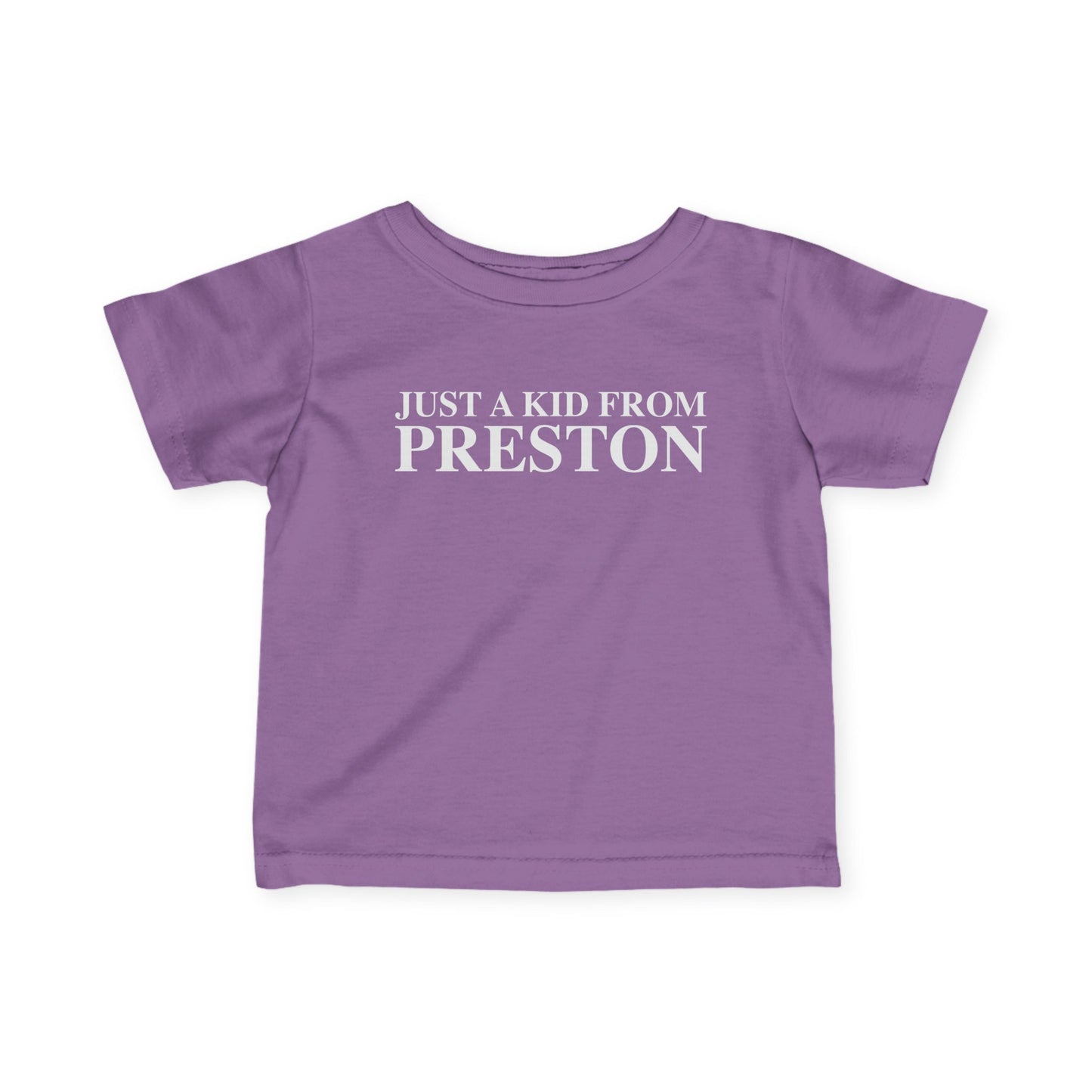 Just a kid from Preston Infant Fine Jersey T-Shirt