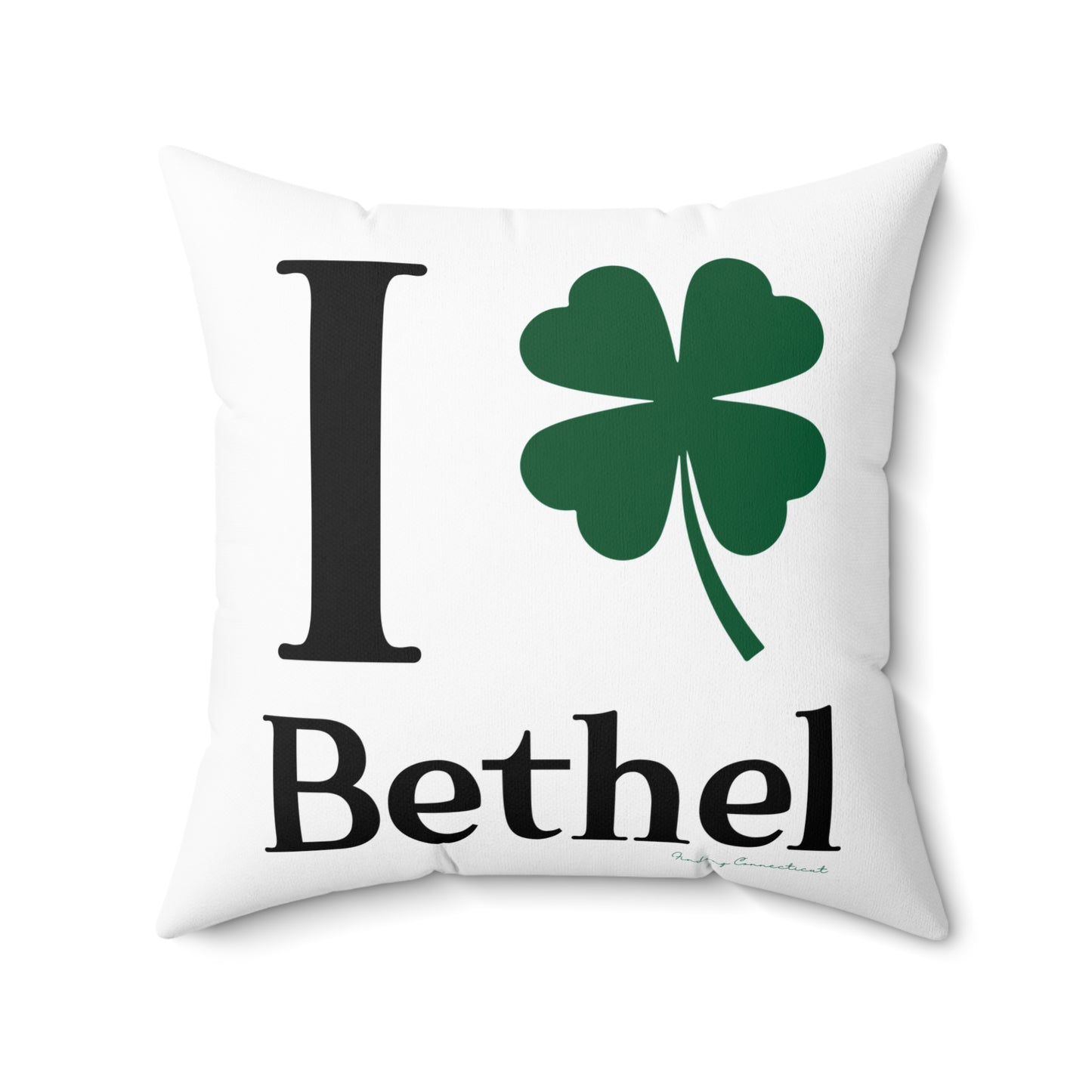 I Clover Bethel Spun Polyester Square Pillow