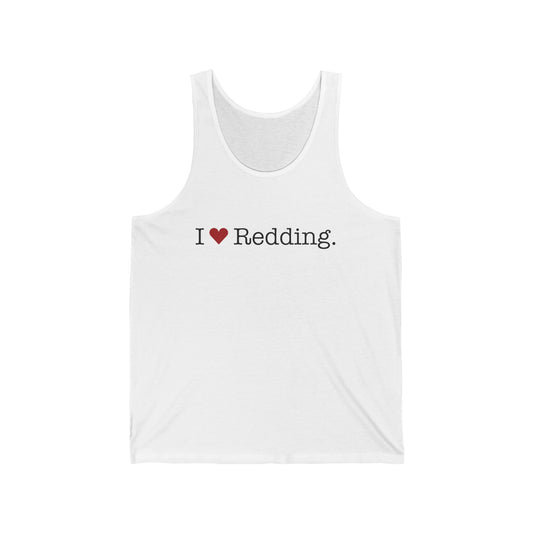 I Heart Redding. Unisex Jersey Tank