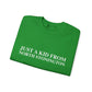 Just a kid from North Stonington Unisex Heavy Blend™ Crewneck Sweatshirt