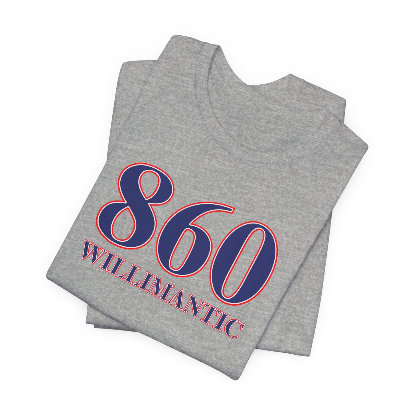 860 Willimantic Red, White & Blue Unisex Jersey Short Sleeve T-Shirt