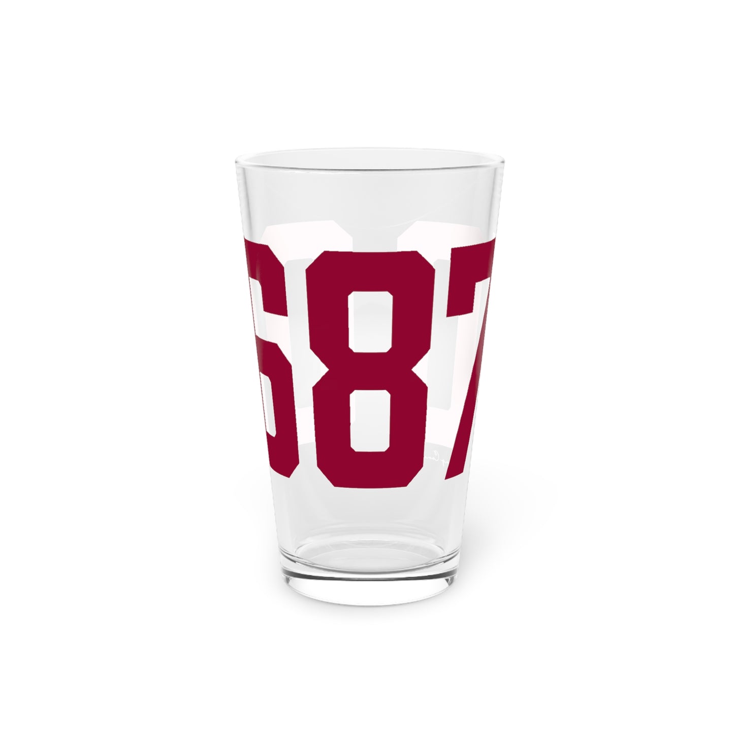 06870 - Greenwich Connecticut Zip Code Pint Glass, 16oz