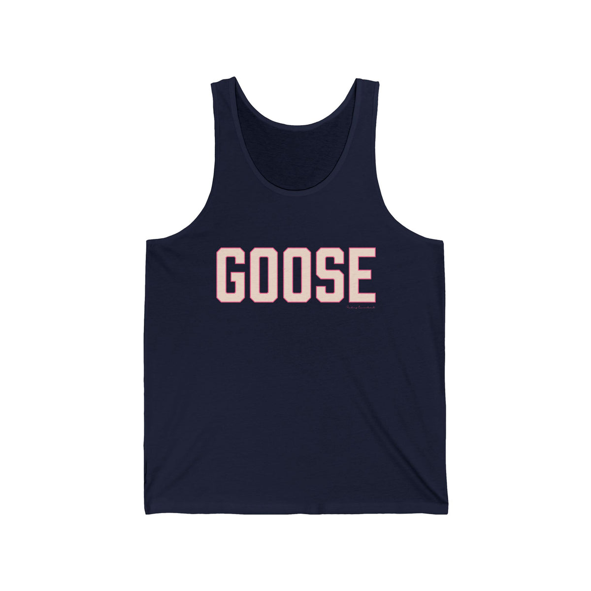Goose Zip Code - Peach & Pink Unisex Jersey Tank Top