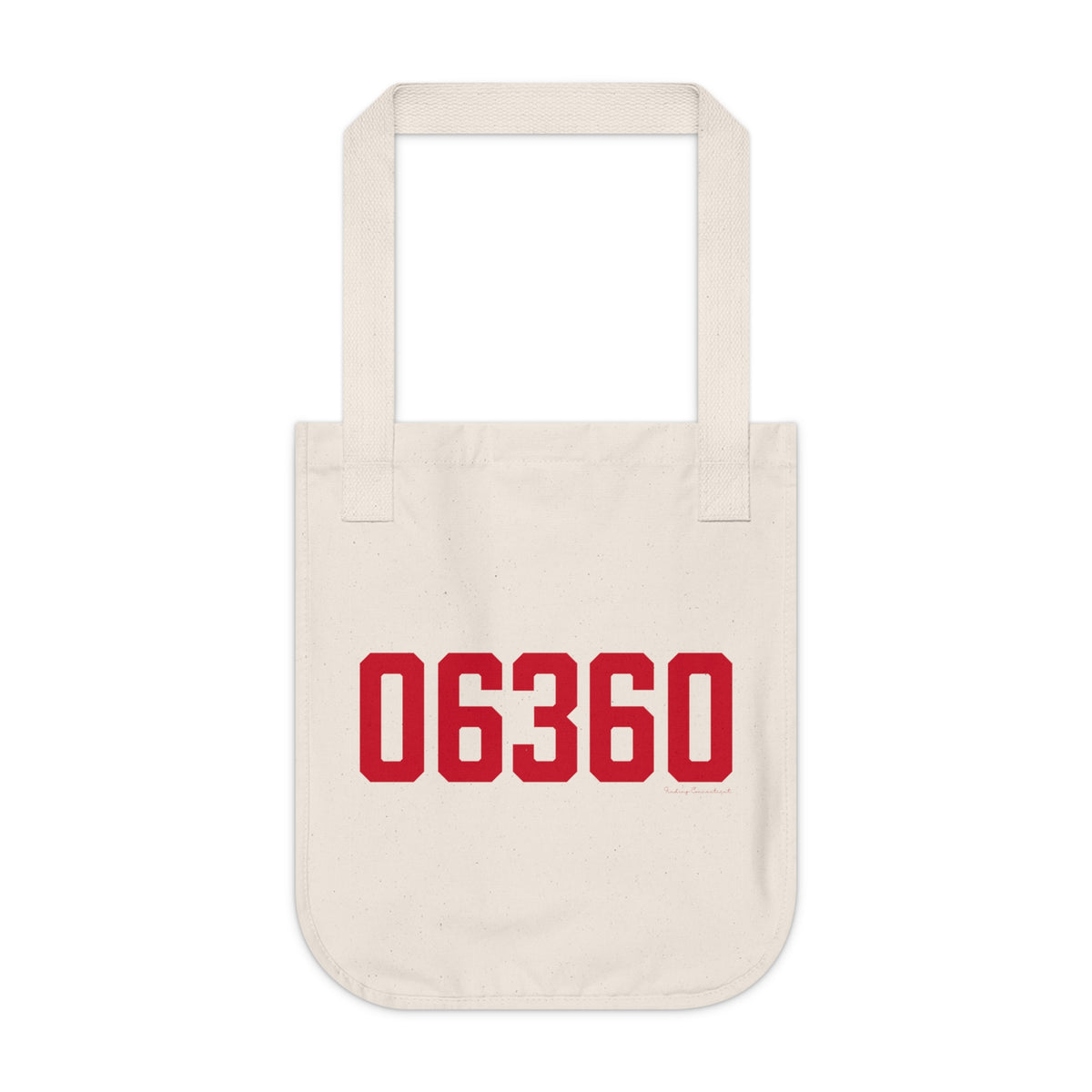 06360 Norwich Connecticut Zip Code Organic Canvas Tote Bag