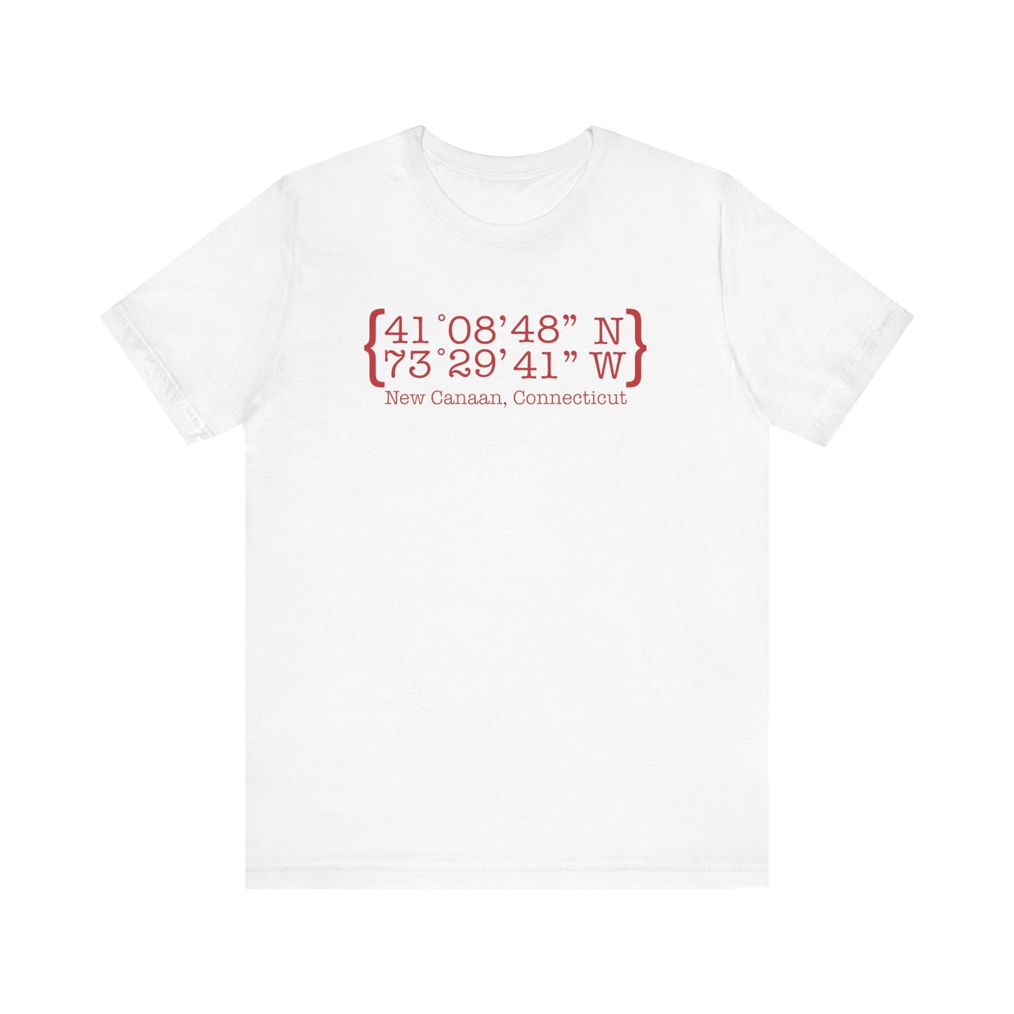 New Canaan Coordinates Unisex Jersey Short Sleeve T-Shirt