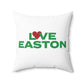 Love Easton Spun Polyester Square Pillow
