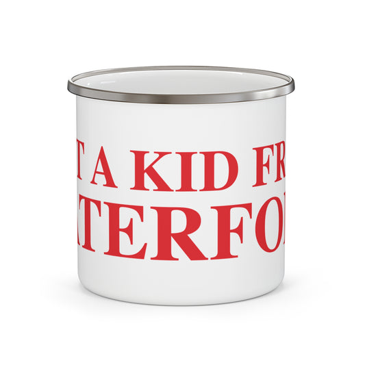 Just a kid from Waterford Enamel Camping Mug