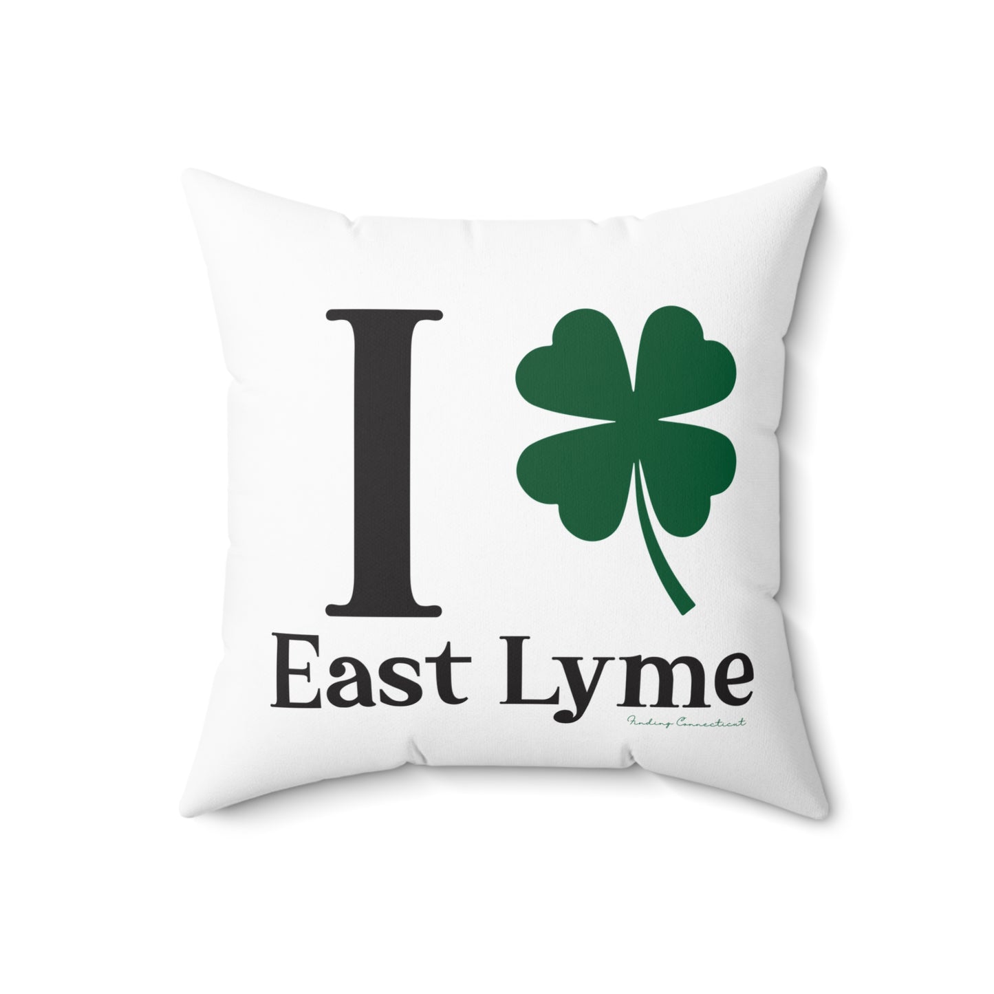 I Clover East Lyme Spun Polyester Square Pillow