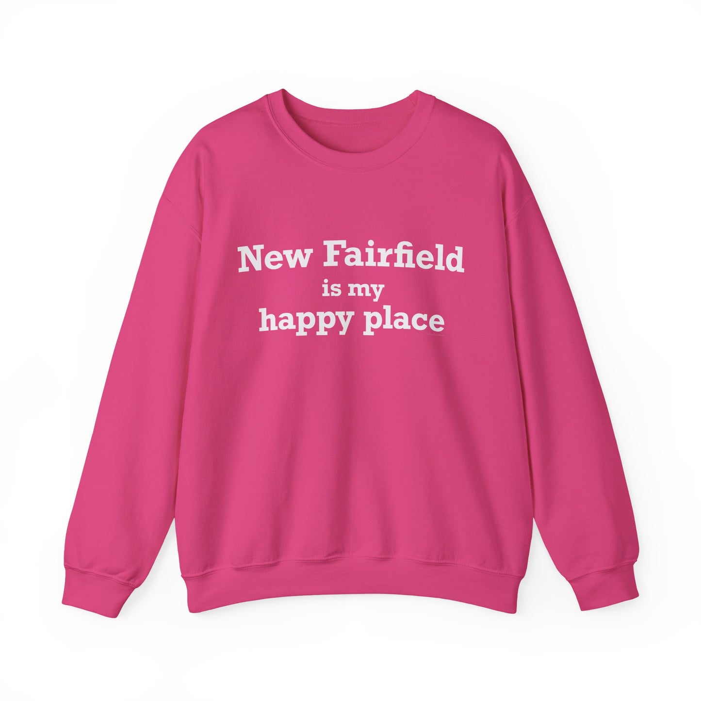 New Fairfield Is My Happy Place Unisex Heavy Blend™ Crewneck Sweatshirt