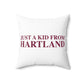 Just a kid from Hartland Spun Polyester Square Pillow