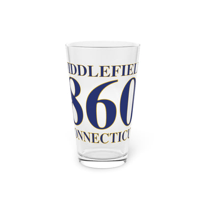 Middlefield 860 Connecticut Pint Glass, 16oz