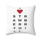 Strawberry Hill Vision Spun Polyester Square Pillow