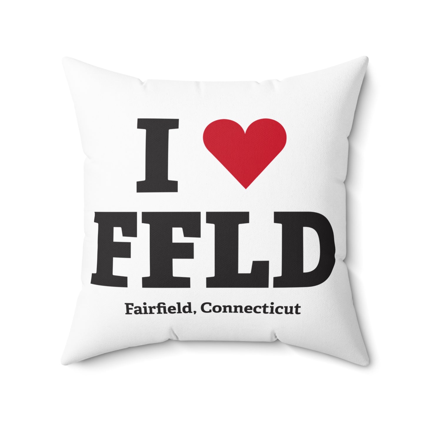 I Heart FFLD Spun Polyester Square Pillow