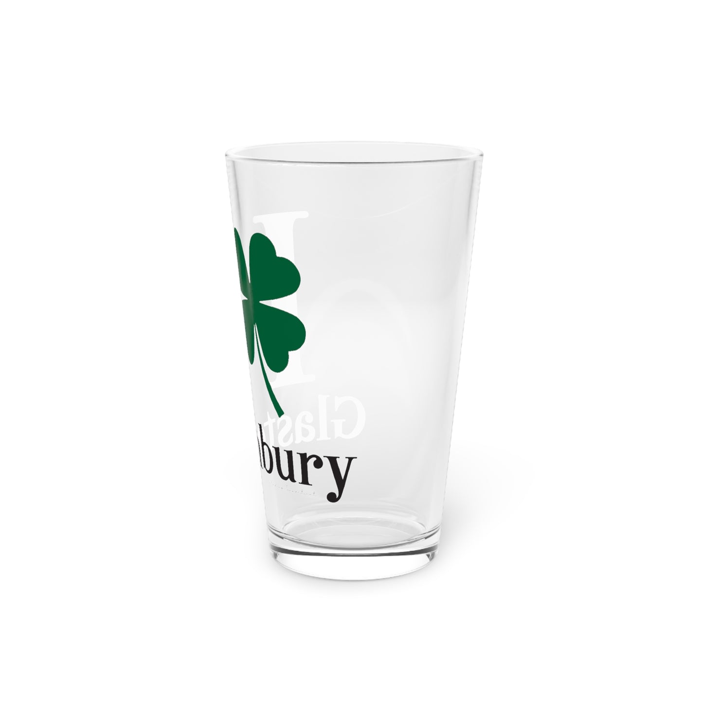 I Clover Glastonbury Pint Glass, 16oz