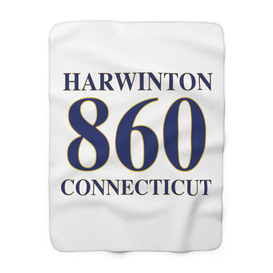 Harwinton 860 Connecticut Sherpa Fleece Blanket