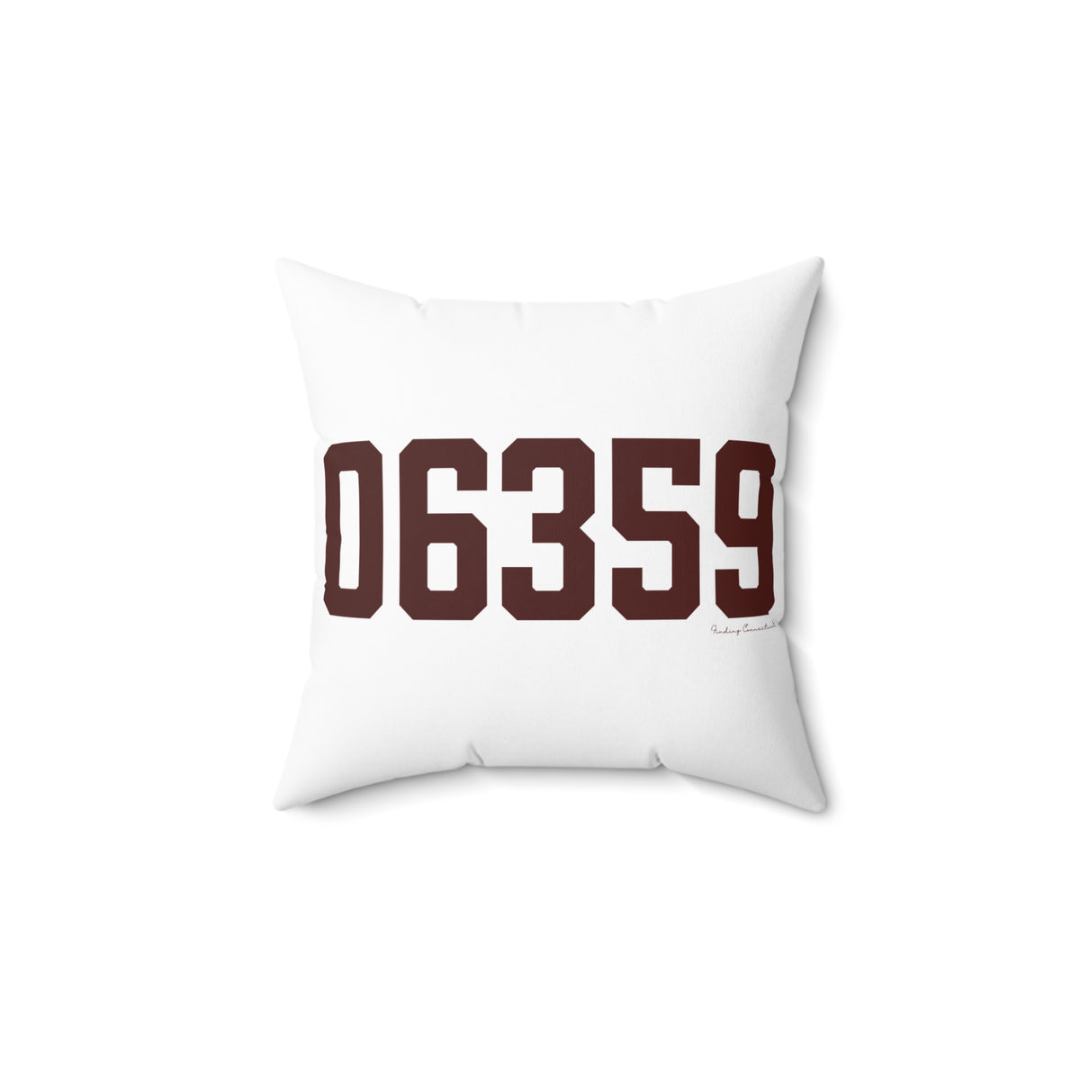 06359 North Stonington Connecticut Zip Code Spun Polyester Square Pillow