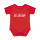 Just a kid from Danbury Infant Baby Rib Bodysuit