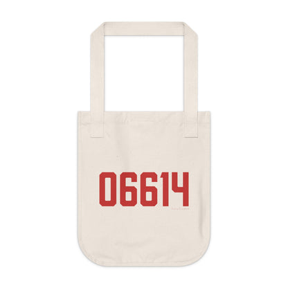 06614 - Stratford Connecticut Zip Code Organic Canvas Tote Bag