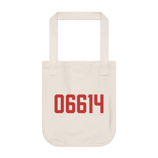06614 - Stratford Connecticut Zip Code Organic Canvas Tote Bag