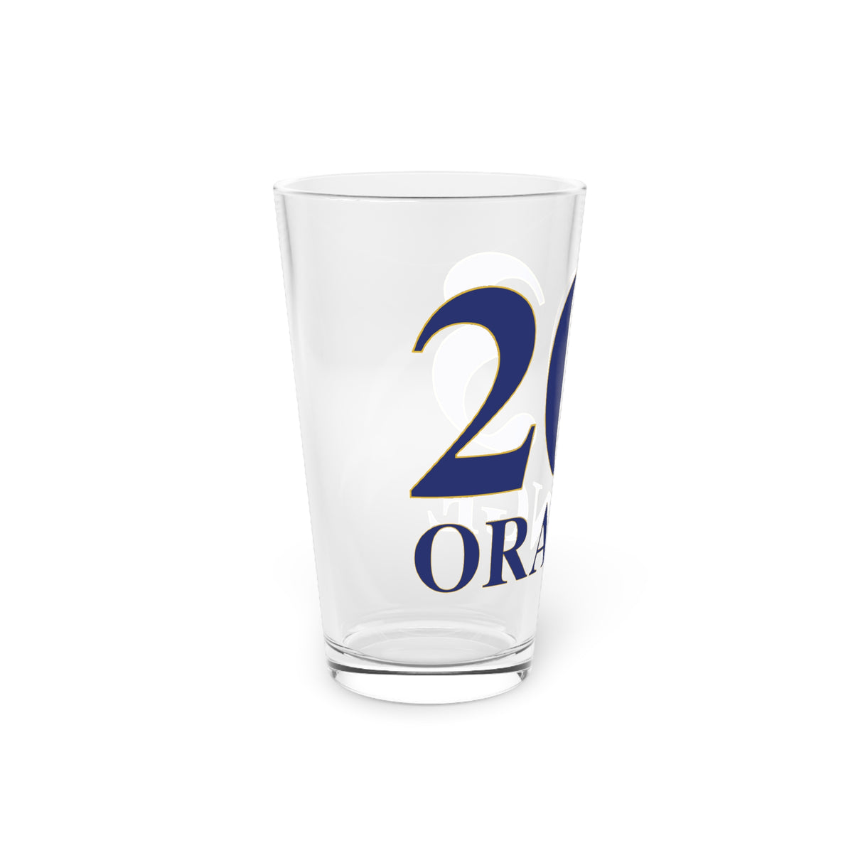 203 Orange Pint Glass, 16oz
