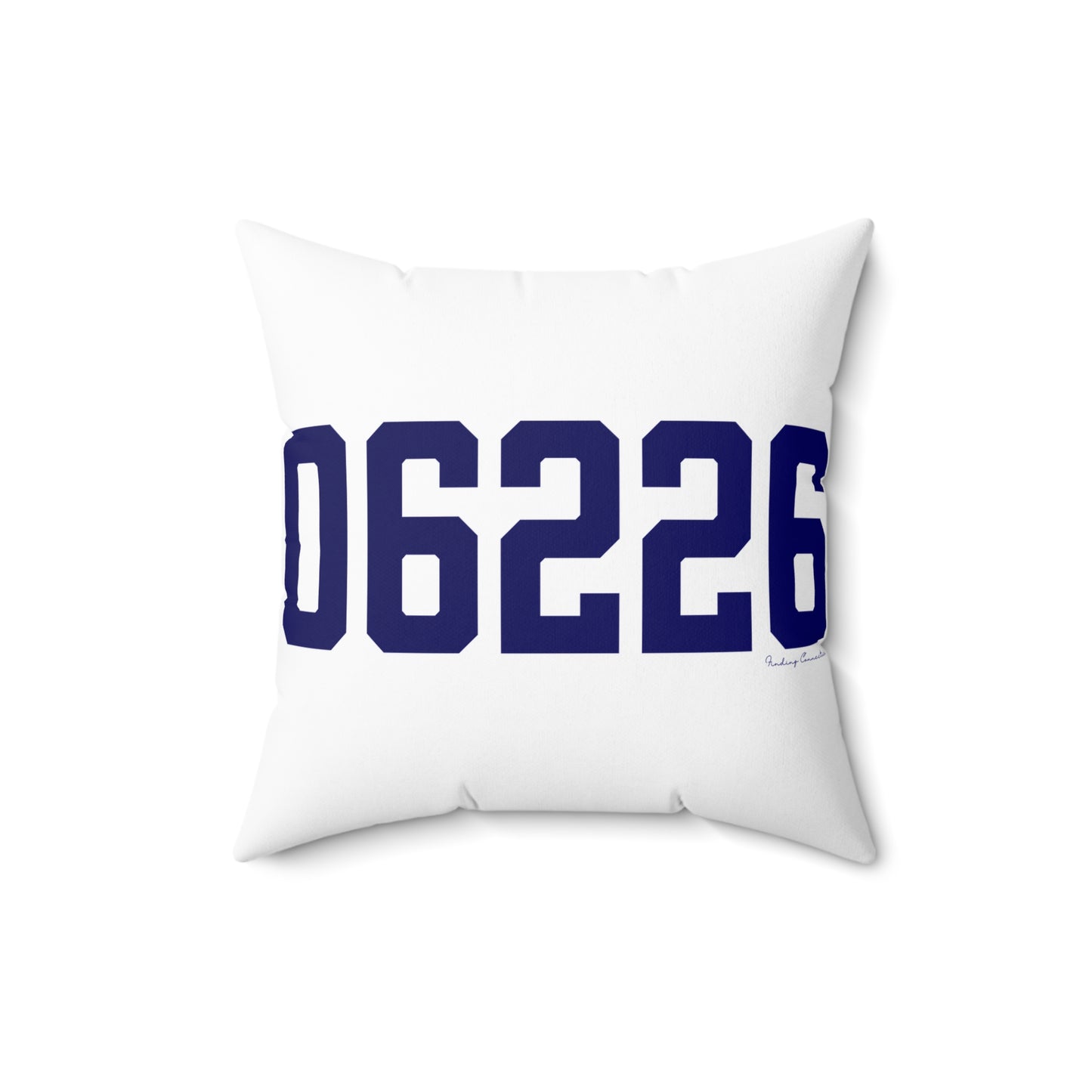 06226 Willimantic Connecticut Zip Code Spun Polyester Square Pillow