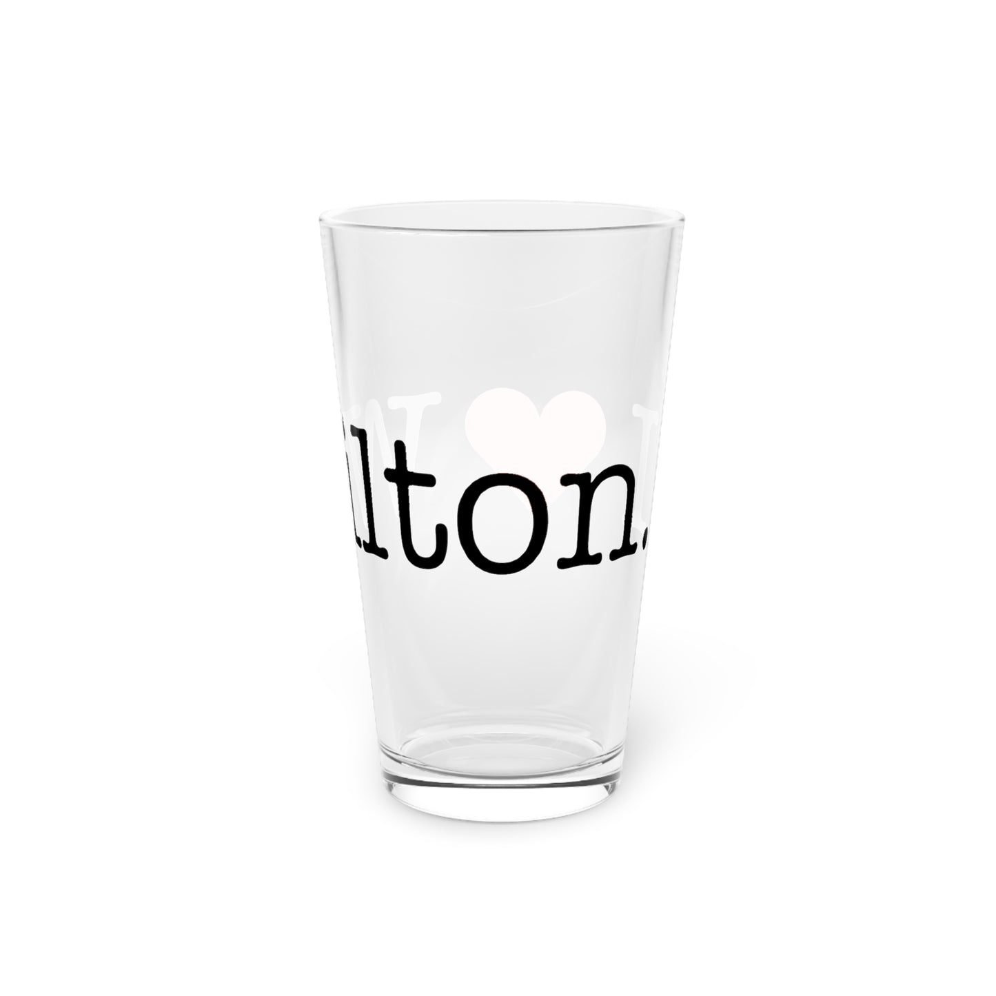 I Heart Wilton. Pint Glass, 16oz