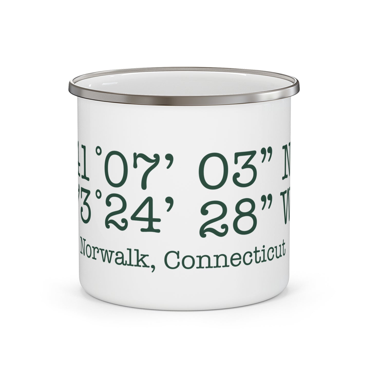 Norwalk Coordinates Enamel Camping Mug