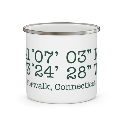 Norwalk Coordinates Enamel Camping Mug