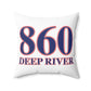 860 Deep River Red, White & Blue Spun Polyester Square Pillow