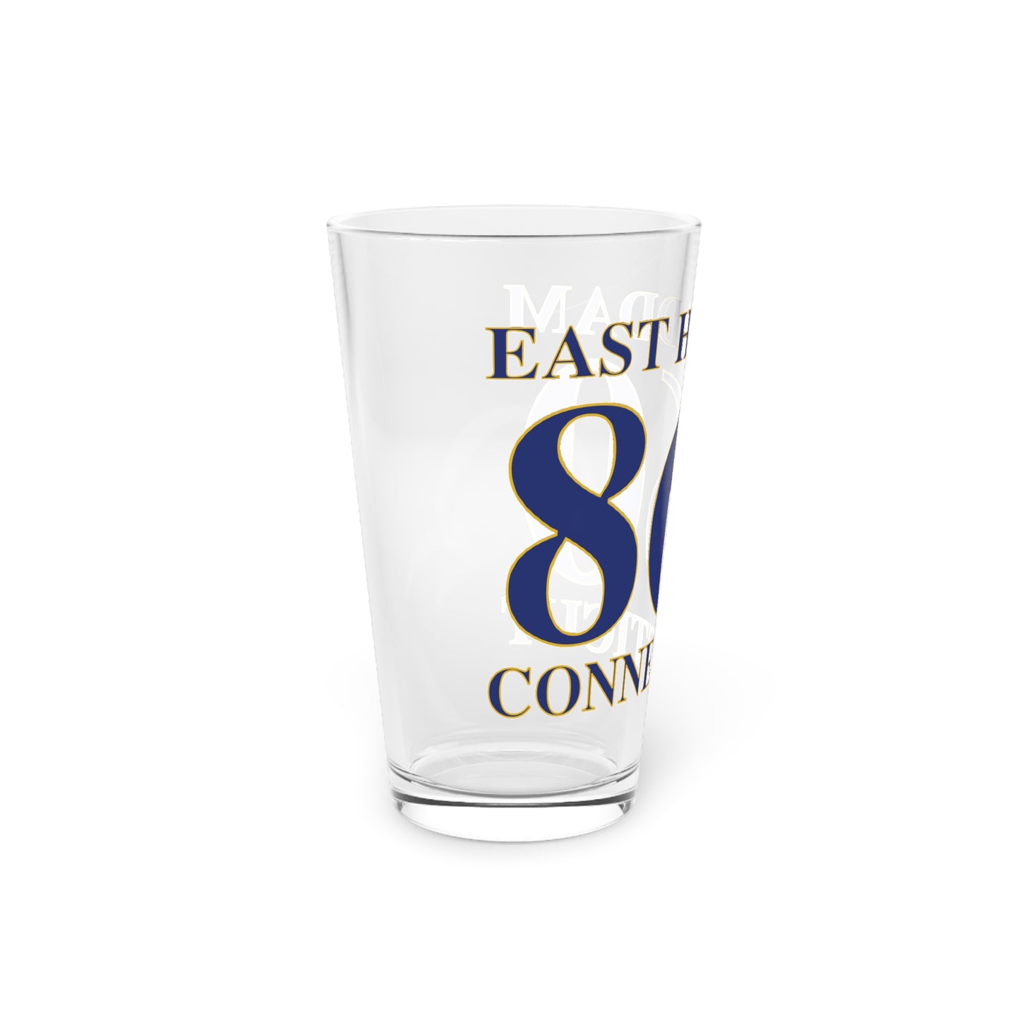 East Haddam 860 Connecticut Pint Glass, 16oz