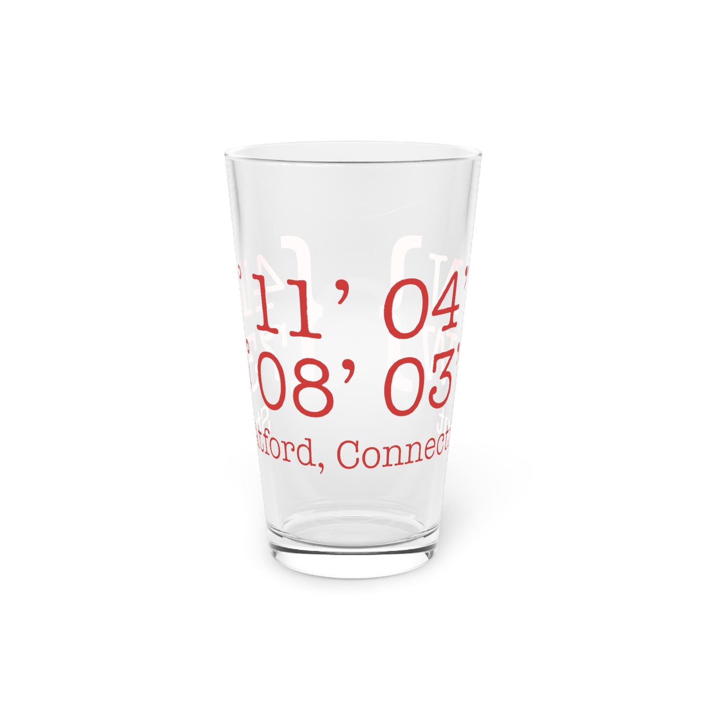 Stratford Coordinates Pint Glass, 16oz