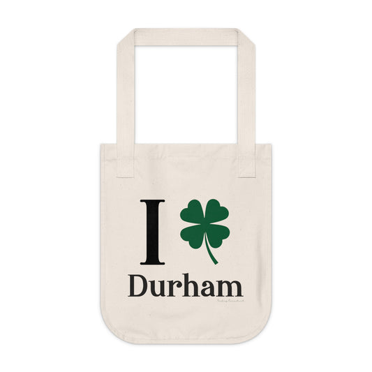 I Clover Durham Organic Canvas Tote Bag