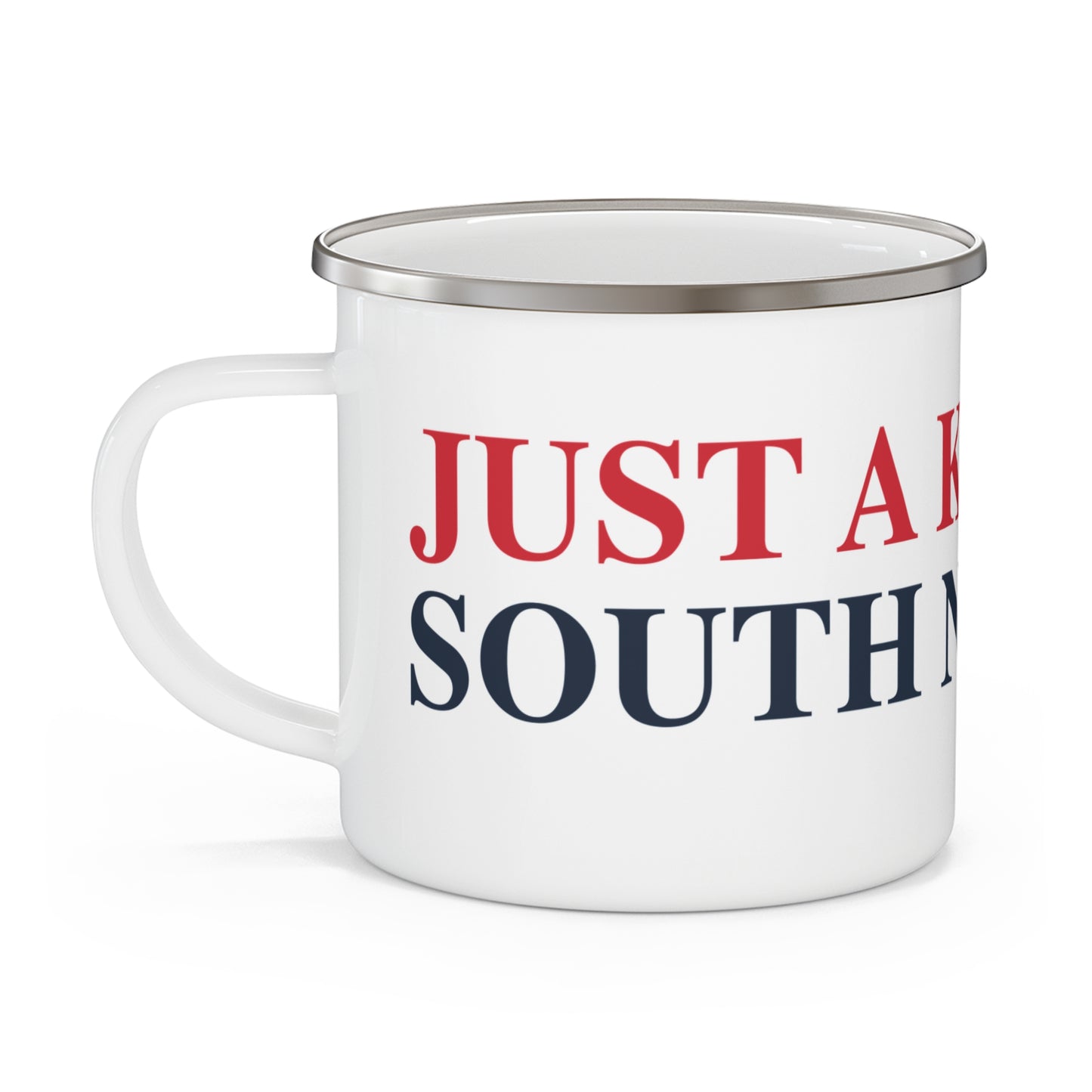 Just a kid from South Norwalk Enamel Camping Mug