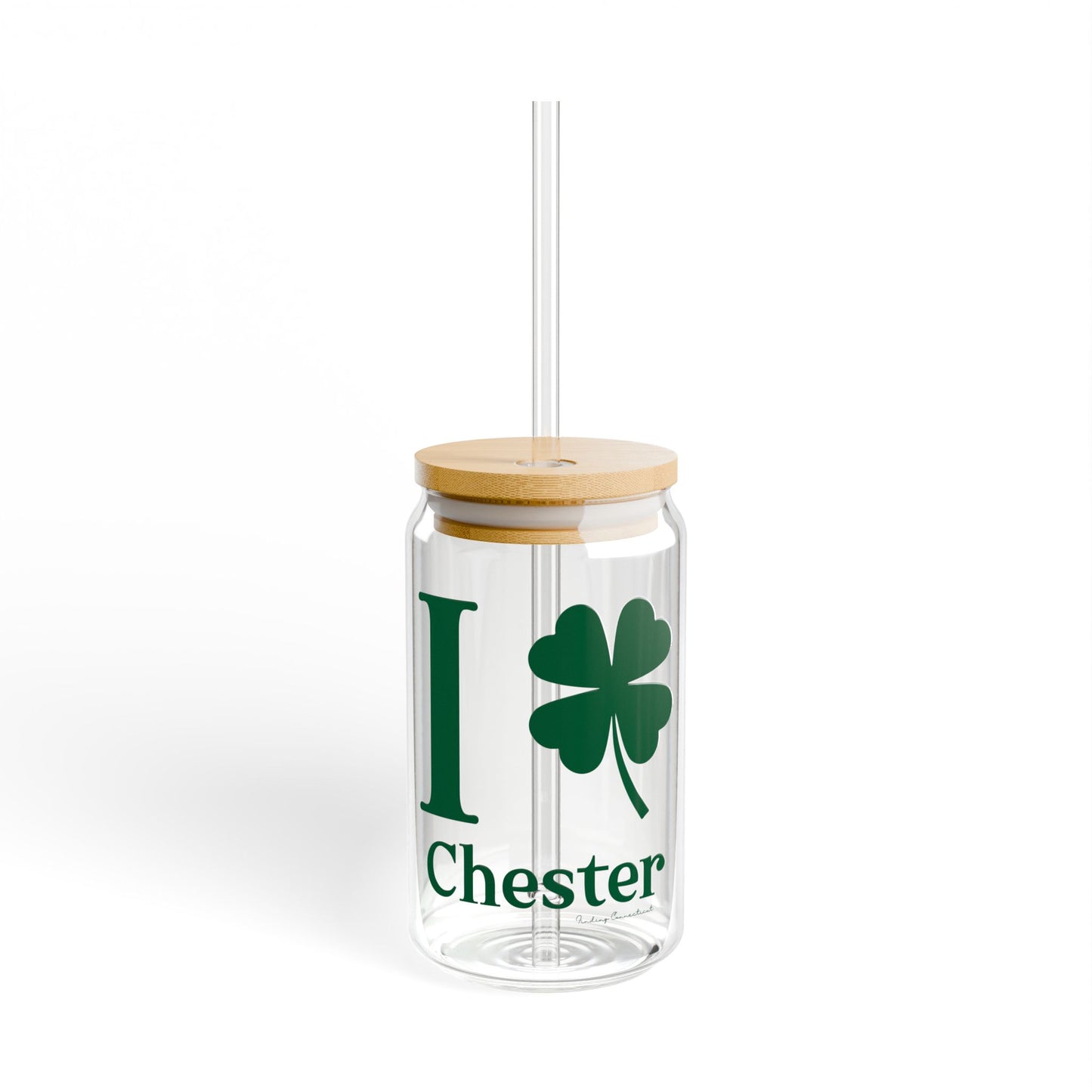 I Clover Chester Sipper Glass, 16oz