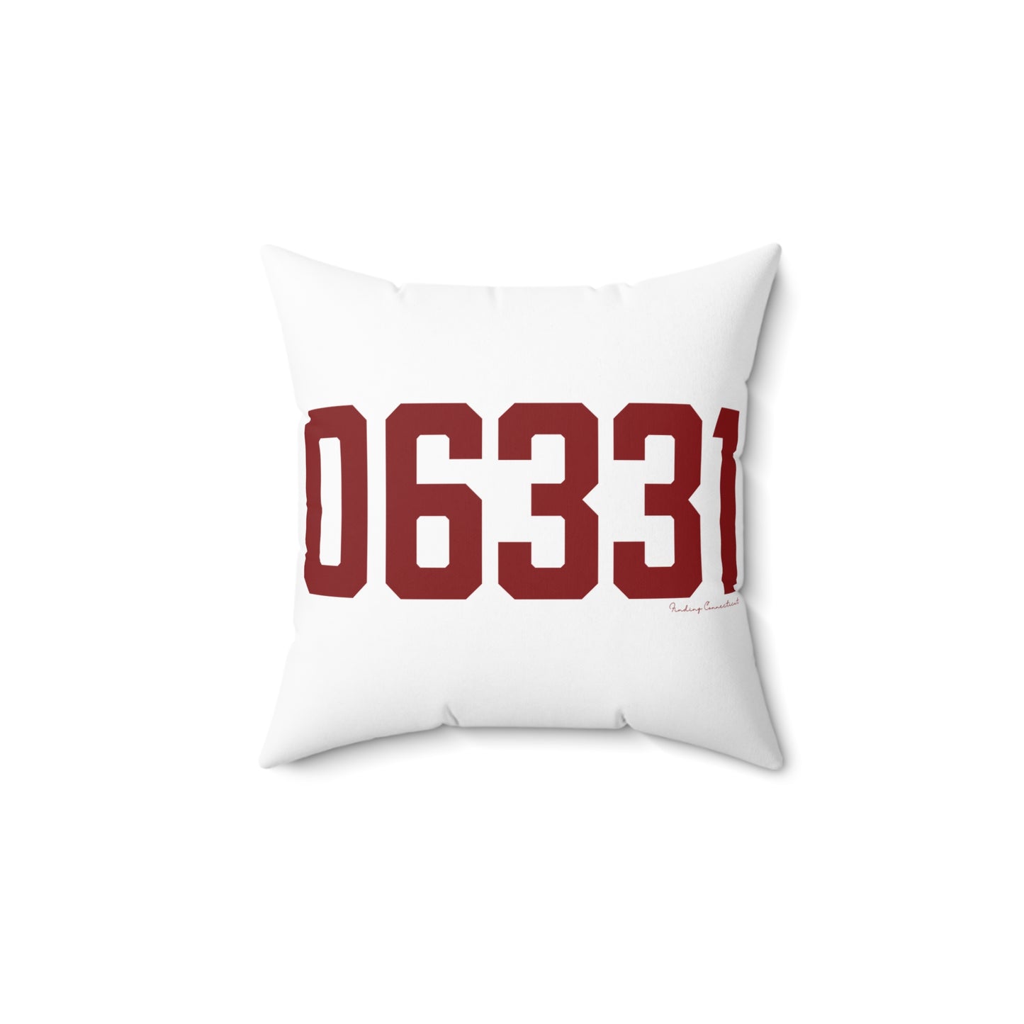 06331 Canterbury Connecticut Zip Code Spun Polyester Square Pillow