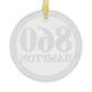 860 Hampton Red, White & Blue Glass Ornaments